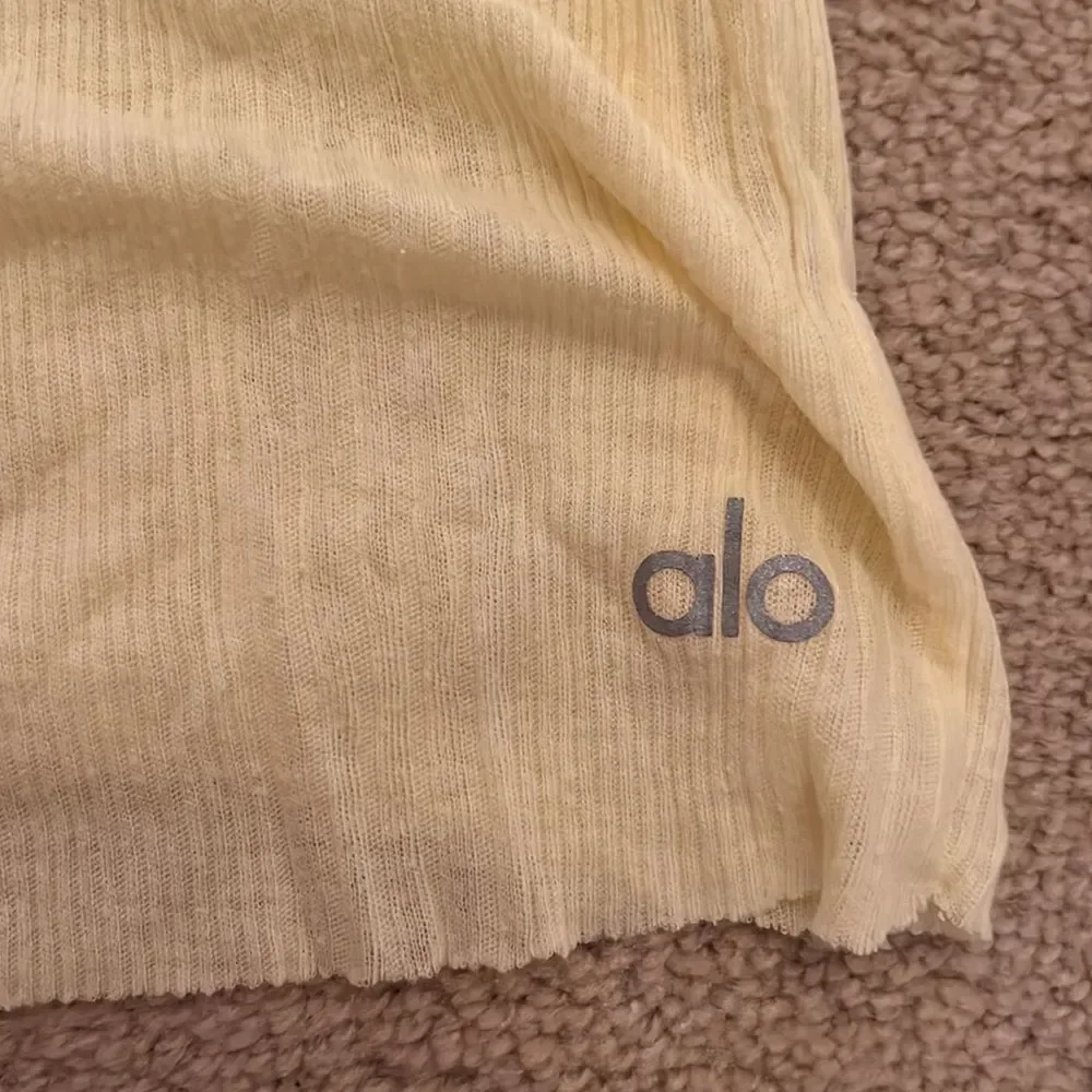 Alo Yoga Yellow Tank Medium New